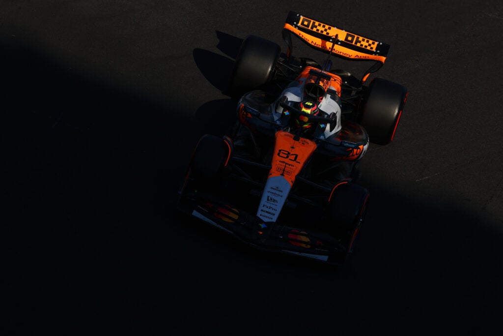 McLaren driver Oscar Piastri on track during qualifying for the 2025 F1 Mexico City Grand Prix