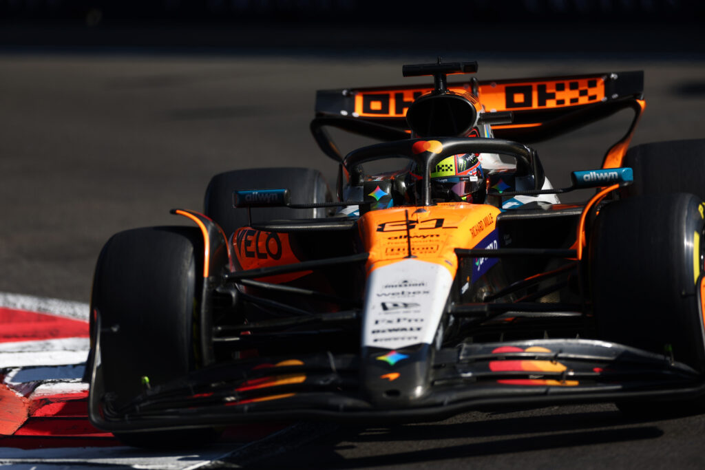 McLaren driver Oscar Piastri on track during the 2025 F1 Mexico City Grand Prix