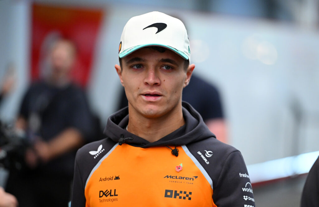 Lando Norris of McLaren at the 2025 Brazilian Grand Prix