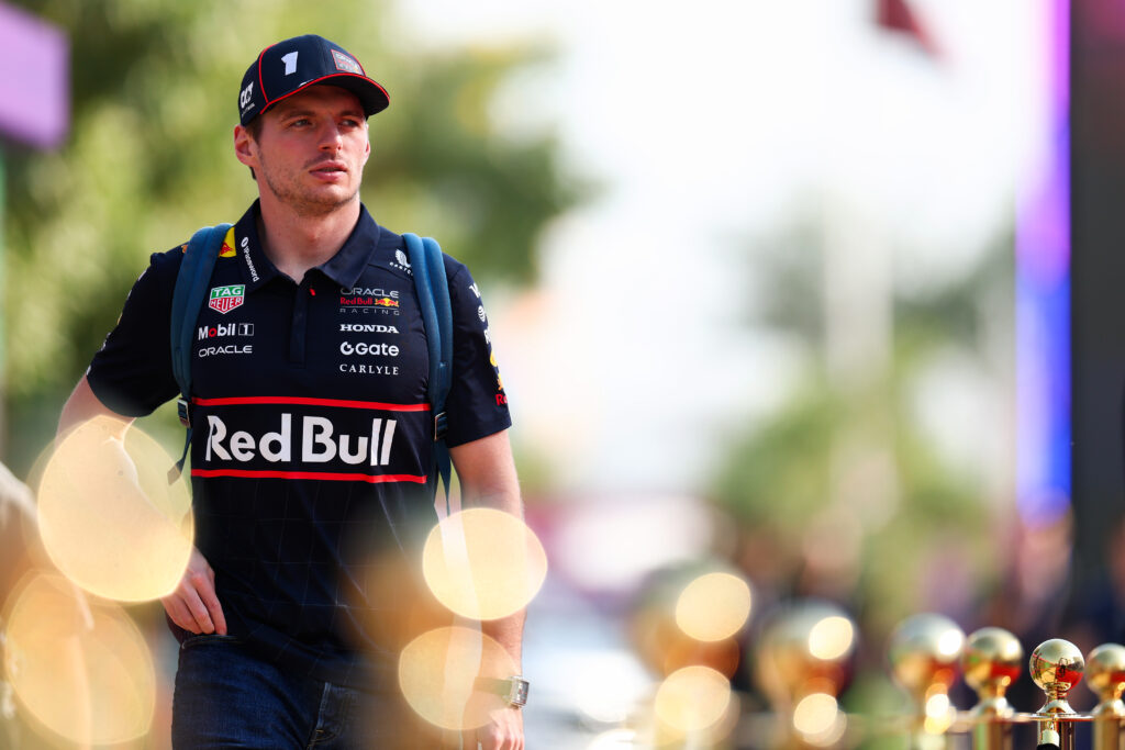 Red Bull driver Max Verstappen in the paddock before practice at the 2025 F1 Qatar Grand Prix
