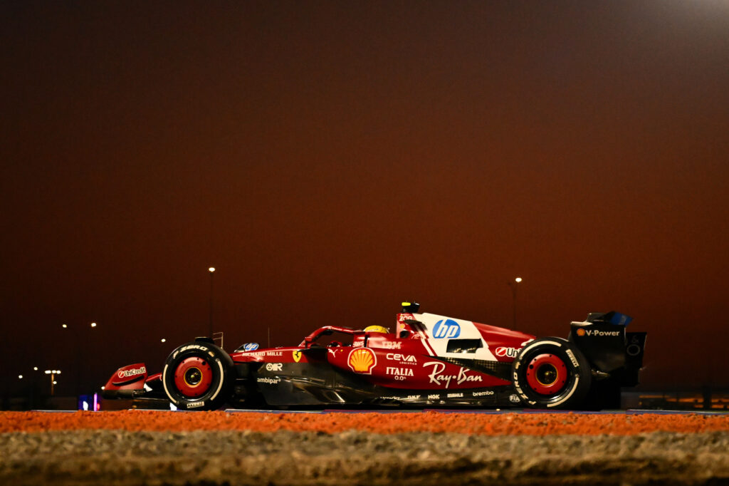 Ferrari driver Lewis Hamilton on track during practice at the 2025 F1 Qatar Grand Prix
