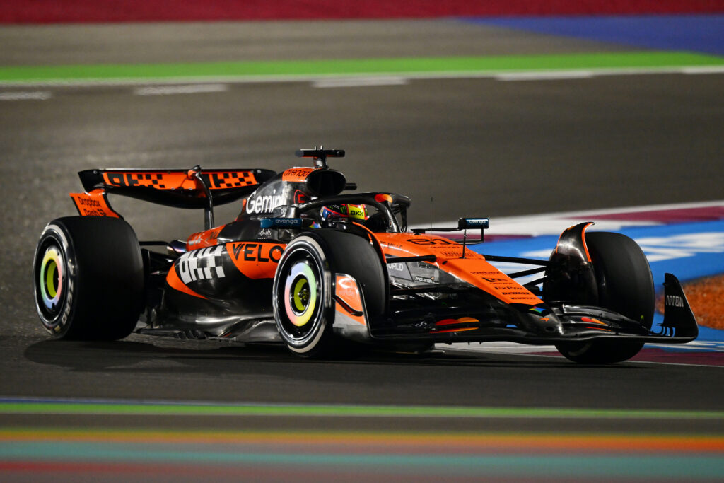 Oscar Piastri of McLaren during practice at the 2025 Qatar Grand Prix