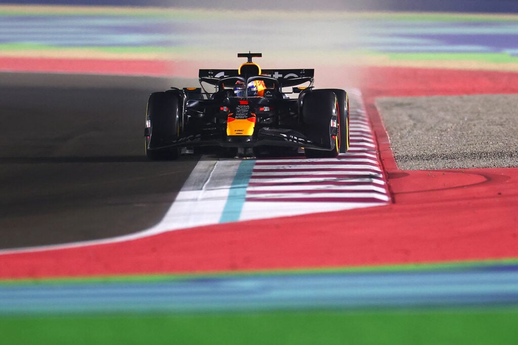 Red Bull driver Max Verstappen on track during Sprint Qualifying at the 2025 F1 Qatar Grand Prix