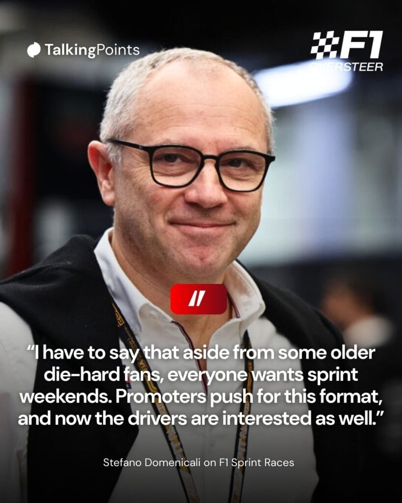 Formula One Group Stefano Domenicali at the 2025 Formula 1 Sao Paulo Grand Prix