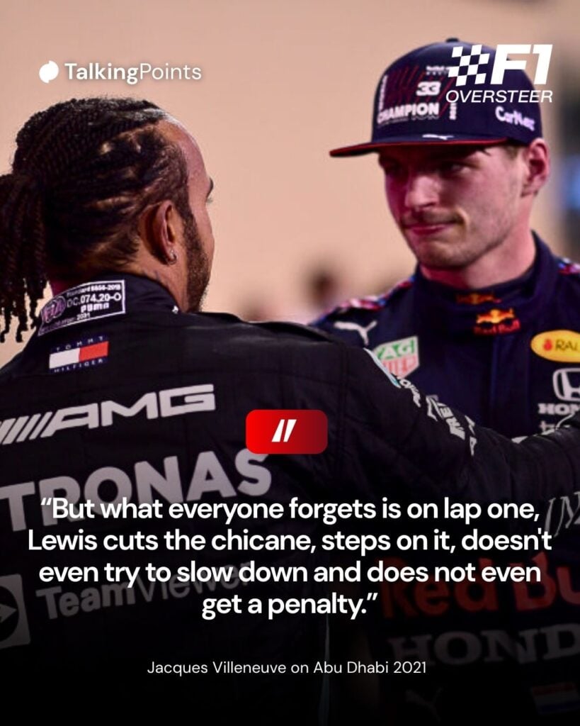 Max Verstappen and Lewis Hamilton speaking after the 2021 Formula 1 Abu Dhabi Grand Prix