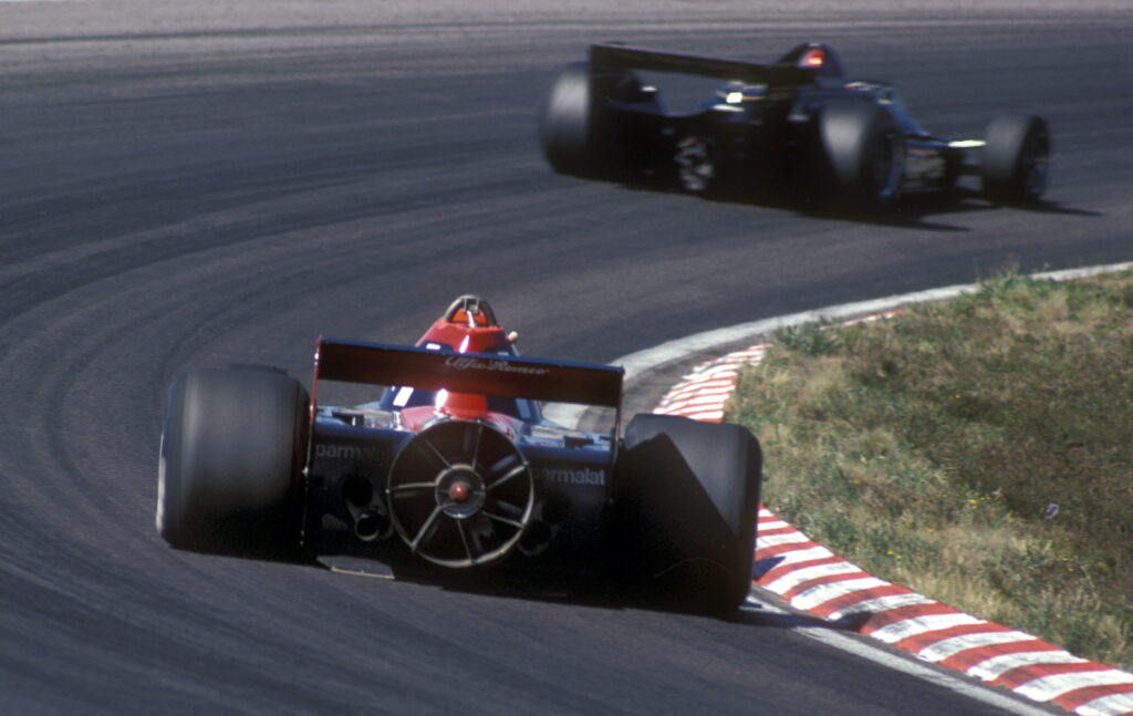 Niki Lauda racing for Brabham at the 1978 Swedish Grand Prix