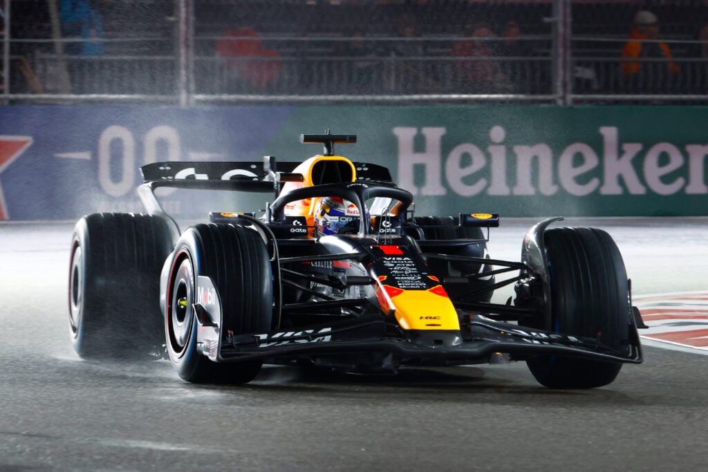 Max Verstappen of Red Bull at the 2025 Las Vegas Grand Prix
