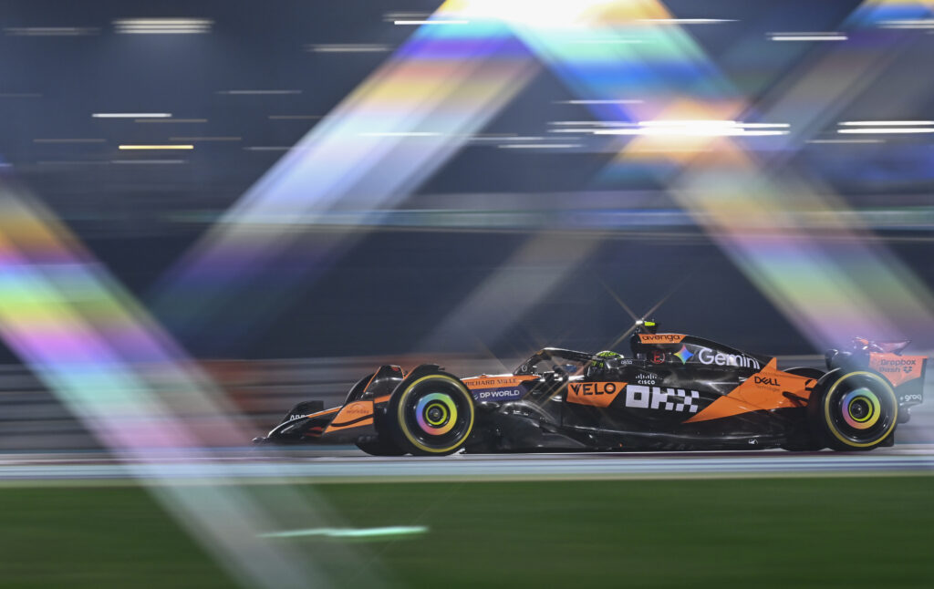McLaren driver Lando Norris on track during the 2025 F1 Qatar Grand Prix