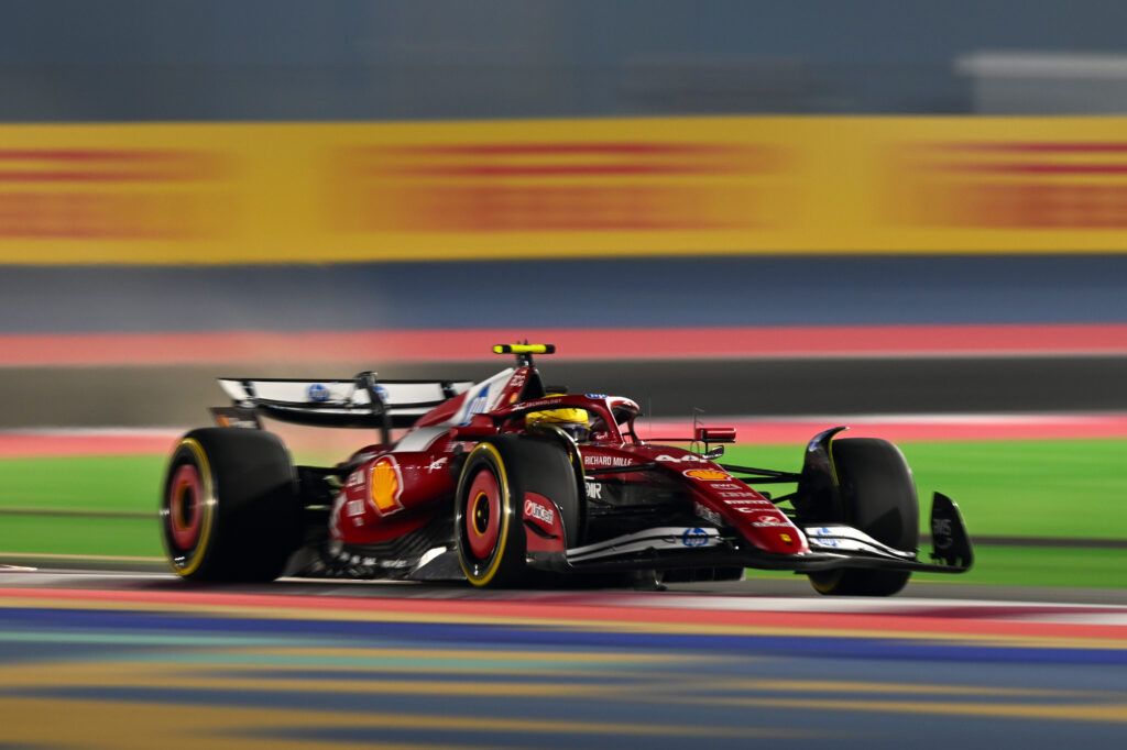 Lewis Hamilton of Ferrari during Sprint qualifying at the 2025 Qatar Grand Prix