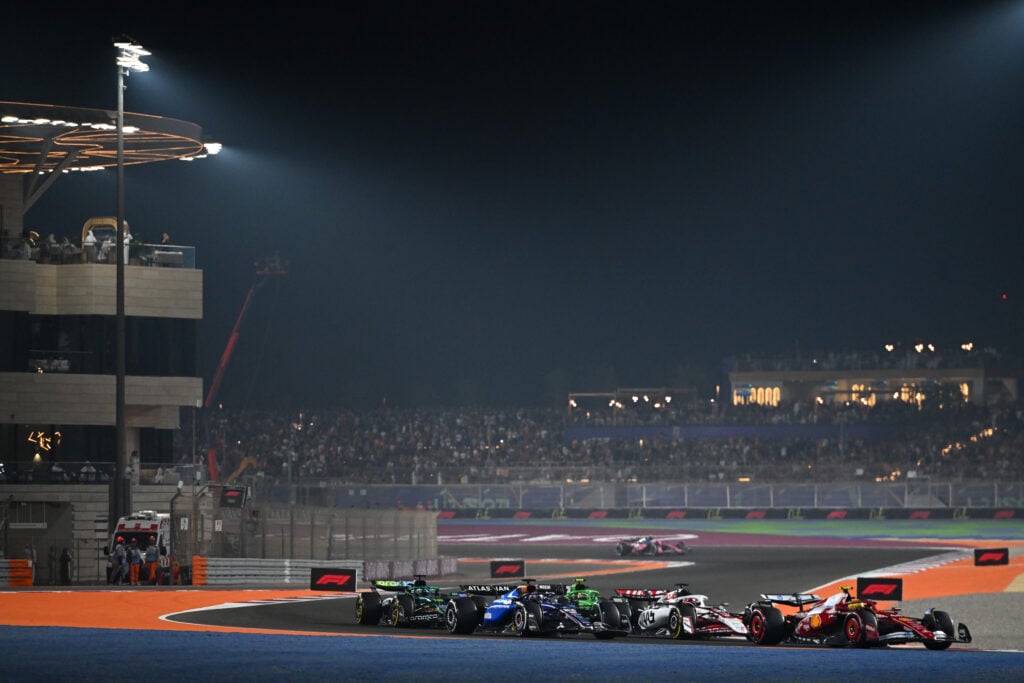 Ferrari driver Lewis Hamilton on track during the 2025 F1 Qatar Grand Prix