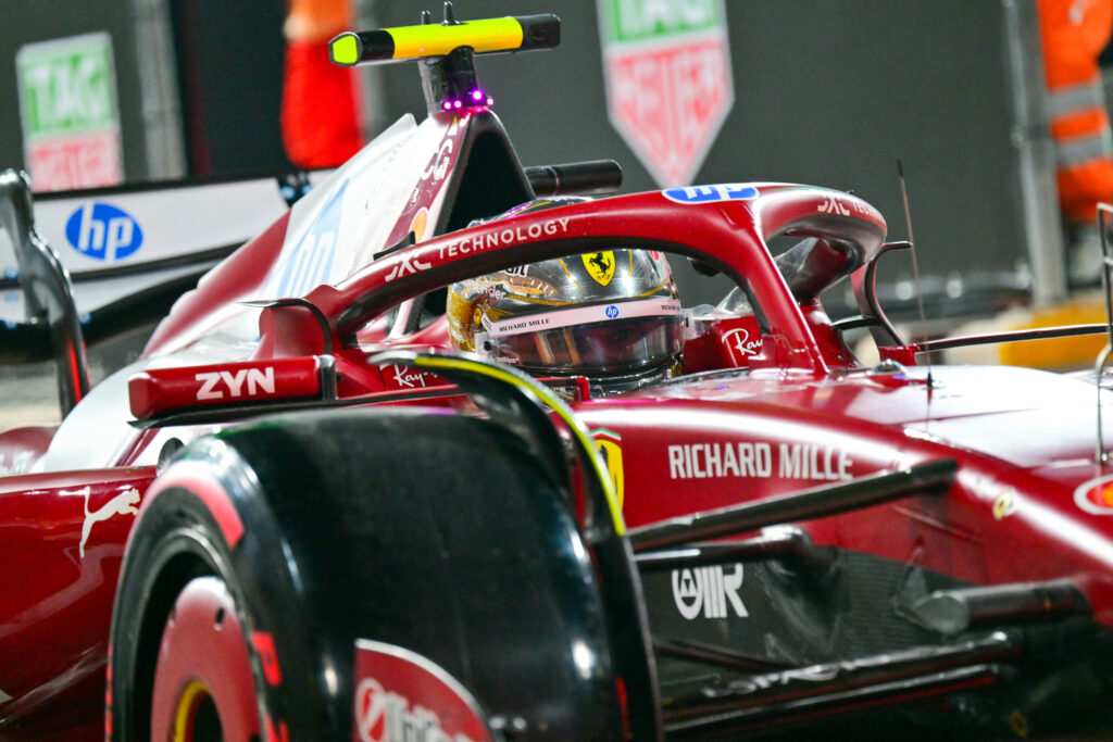 Ferrari driver Lewis Hamilton on track during qualifying for the 2025 F1 Abu Dhabi Grand Prix