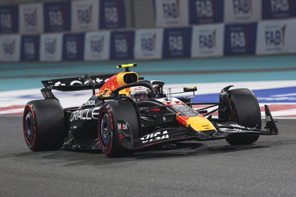 Yuki Tsunoda on track during qualifying for the 2025 F1 Abu Dhabi Grand Prix