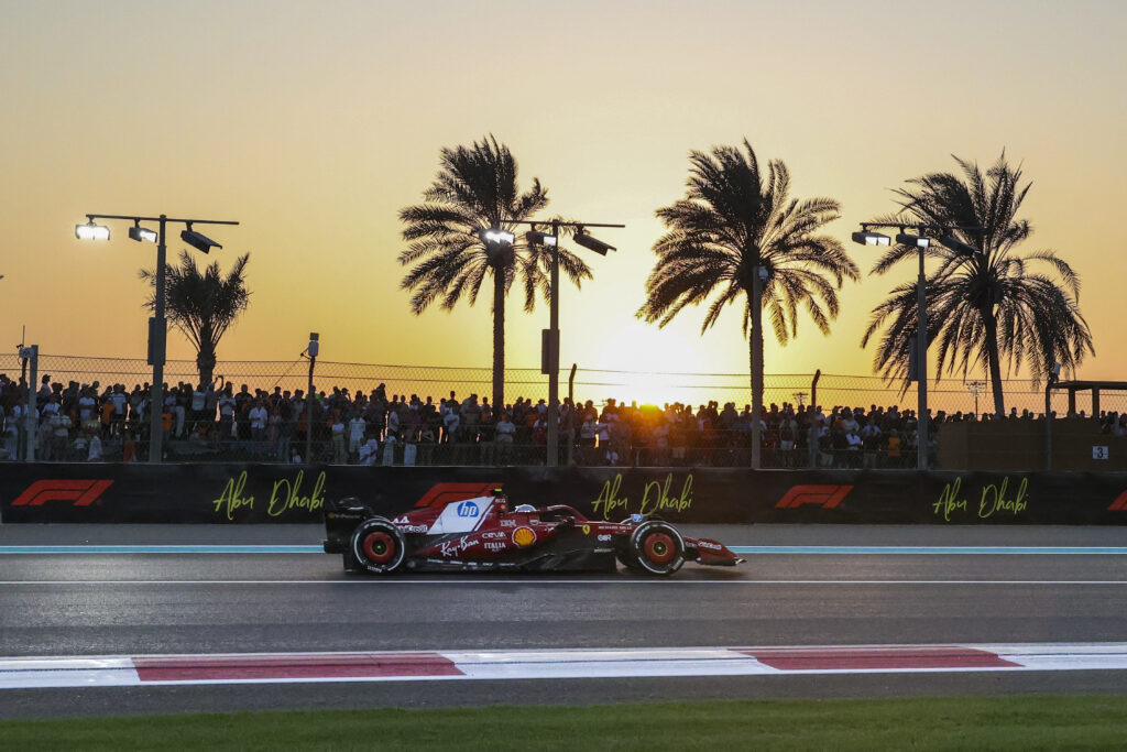 Ferrari driver Lewis Hamilton on track during the 2025 F1 Abu Dhabi Grand Prix