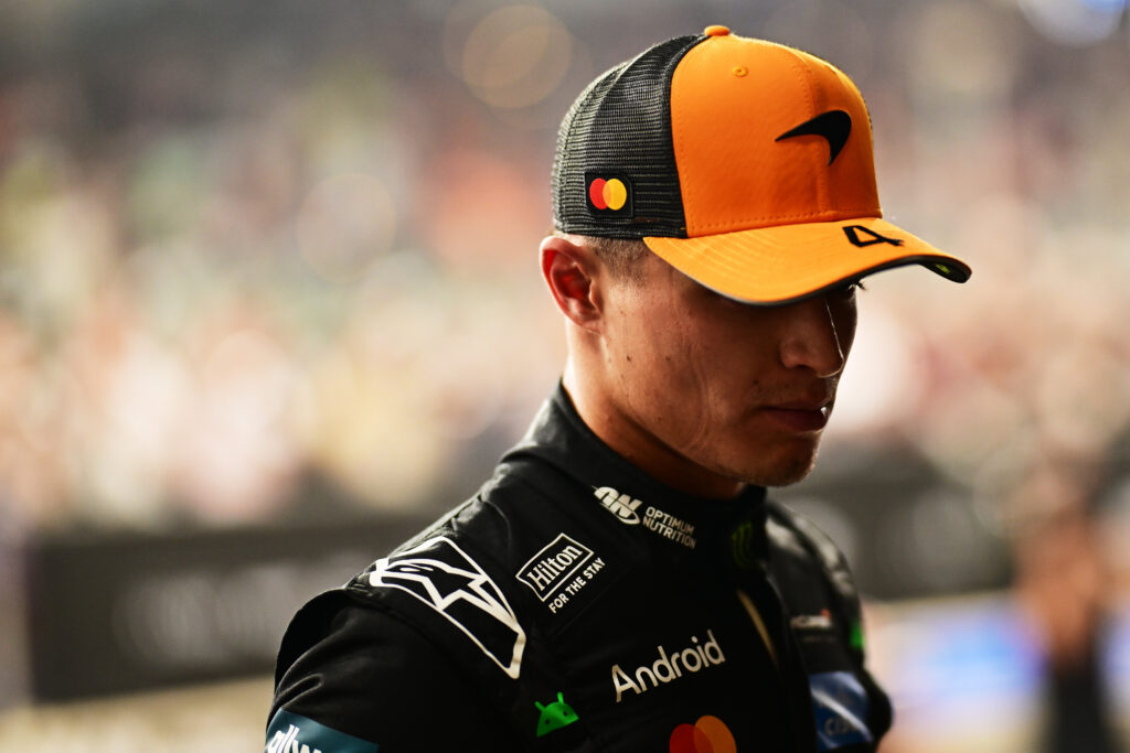 Lando Norris in parc ferme after qualifying for the 2025. Abu Dhabi Grand Prix.