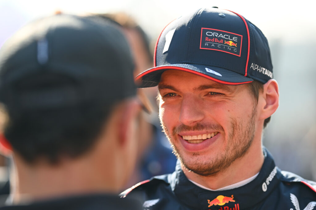 Max Verstappen of Red Bull at the drivers' parade at the 2025 Abu Dhabi Grand Prix