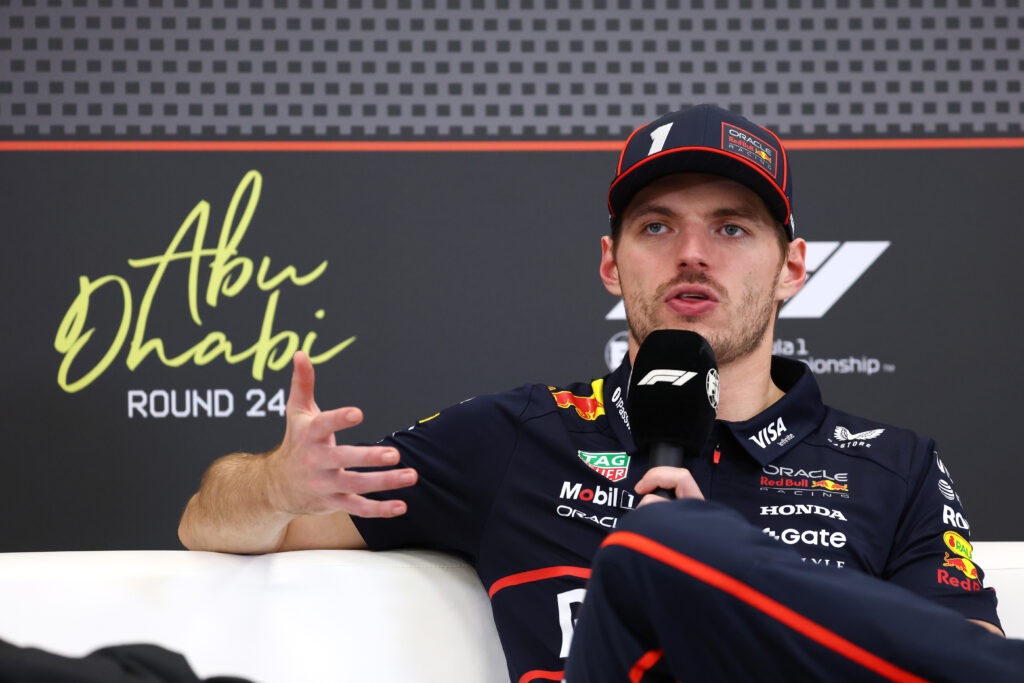 Max Verstappen of Red Bull at the 2025 Abu Dhabi Grand Prix