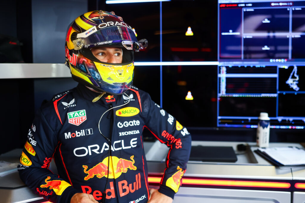 Isack Hadjar testing for Red Bull Racing during the 2025 Formula 1 post-season test in Abu Dhabi