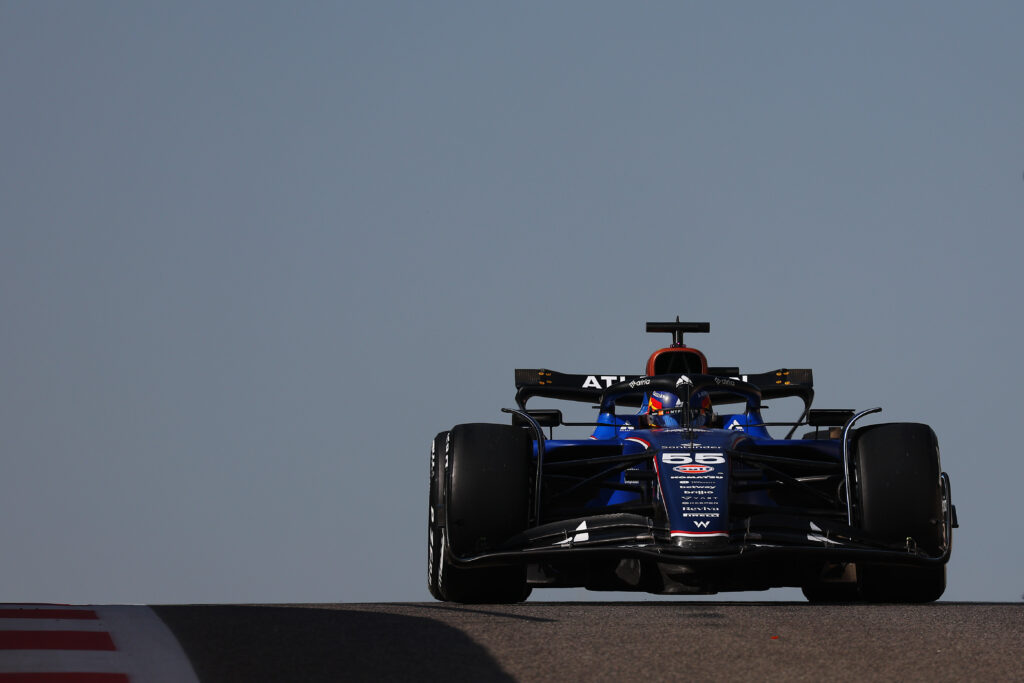 Williams driver Carlos Sainz taking part in the 2025 Formula 1 post-season test in Abu Dhabi