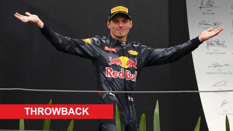 Max Verstappen of Red Bull at the 2016 Brazilian Grand Prix