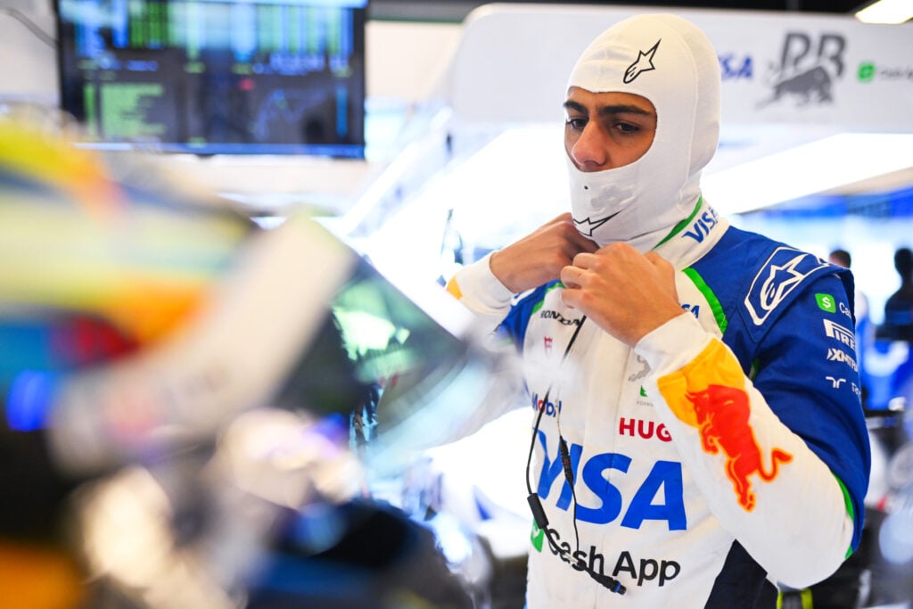 Racing Bulls driver Arvid Lindblad preparing for the 2025 post-season F1 test in Abu Dhabi