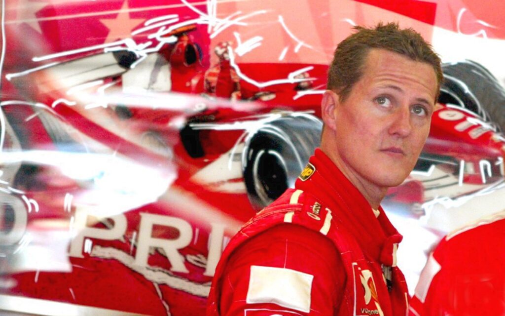 Ferrari driver Michael Schumacher at the 2004 United States Grand Prix