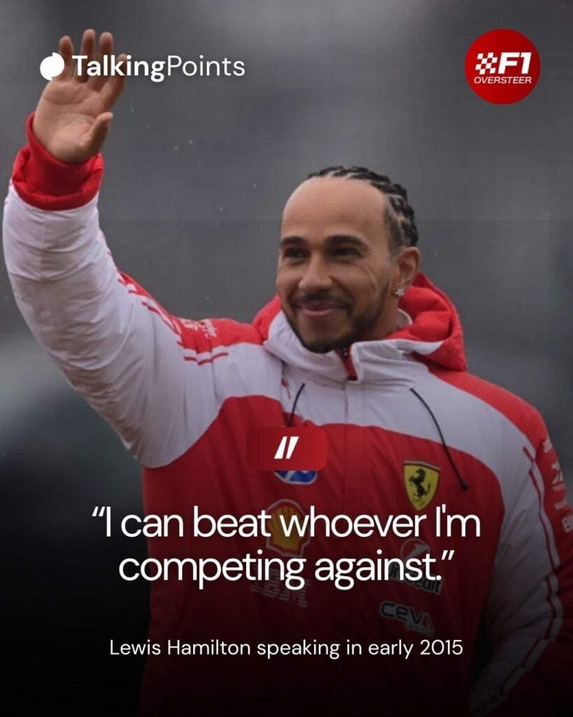 Ferrari driver Lewis Hamilton waves to the fans at Fiorano during their shakedown of the 2026 SF-26
