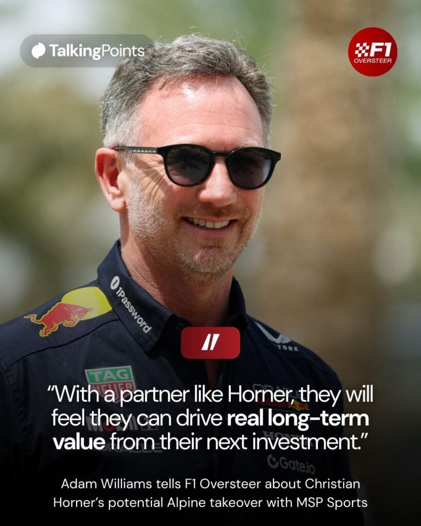 Christian Horner at the 2025 Formula 1 Bahrain Grand Prix
