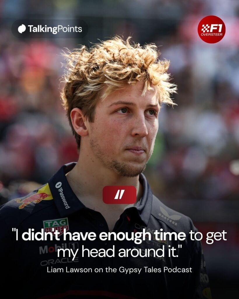 Red Bull driver Liam Lawson at the 2025 Formula 1 Chinese Grand Prix