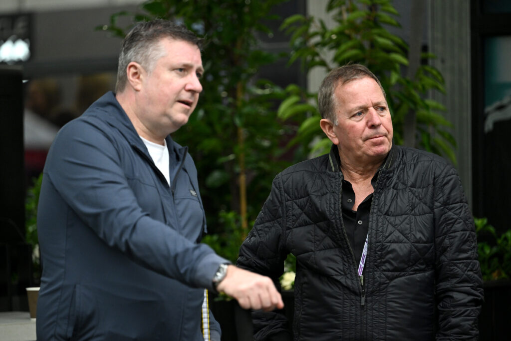 David Croft and Martin Brundle at the F1 Grand Prix Of Australia in 2025