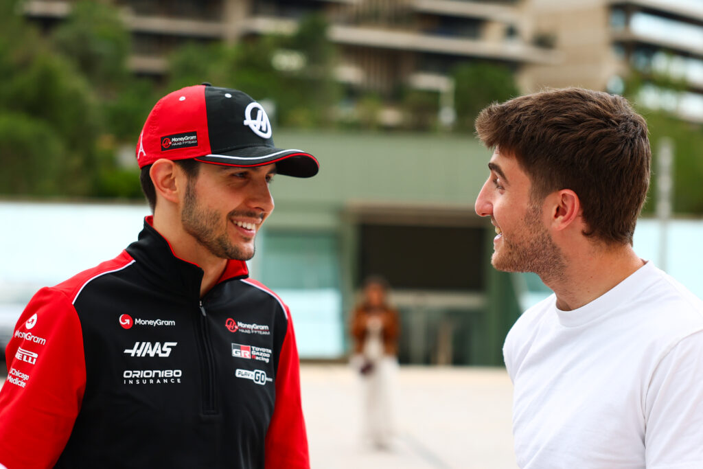 Esteban Ocon and Jack Doohan speaking at the F1 The Movie premiere