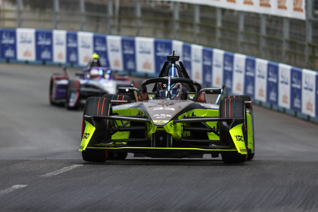 Cupra Kiro driver Dan Ticktum pictured during the 2025 Formula E London E-Prix