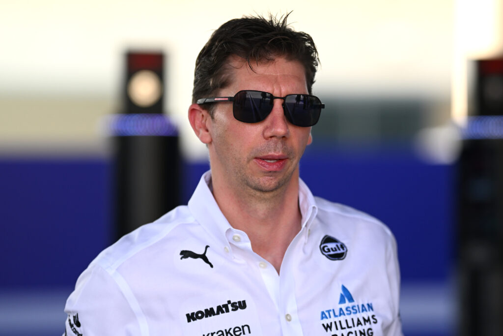 James Vowles of Williams walks in the F1 paddock