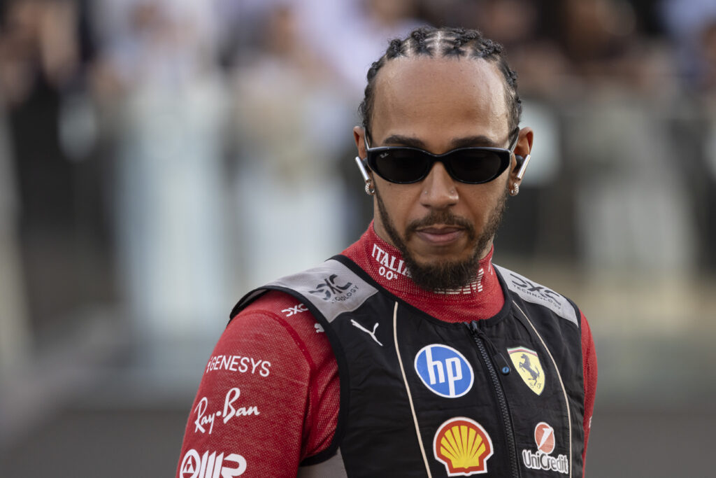 Ferrari driver Lewis Hamilton at the 2025 Formula 1 Abu Dhabi Grand Prix