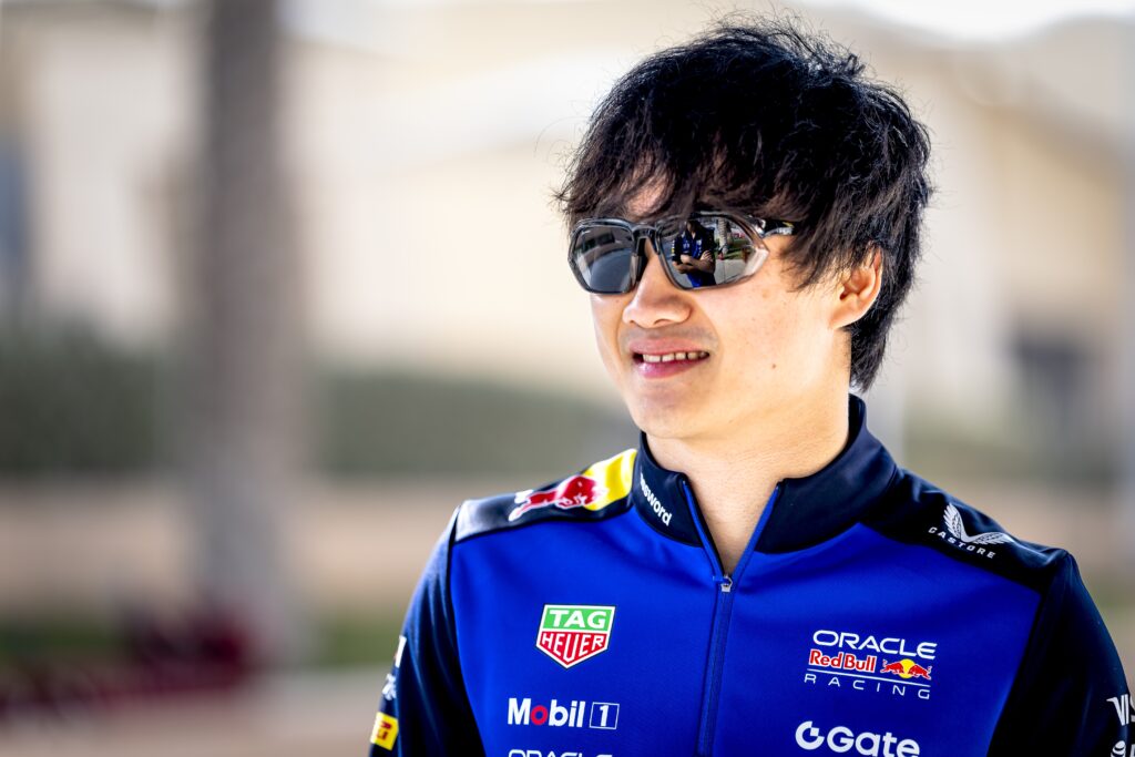 Red Bull reserve driver Yuki Tsunoda at Formula 1 Testing in Bahrain - Day 2