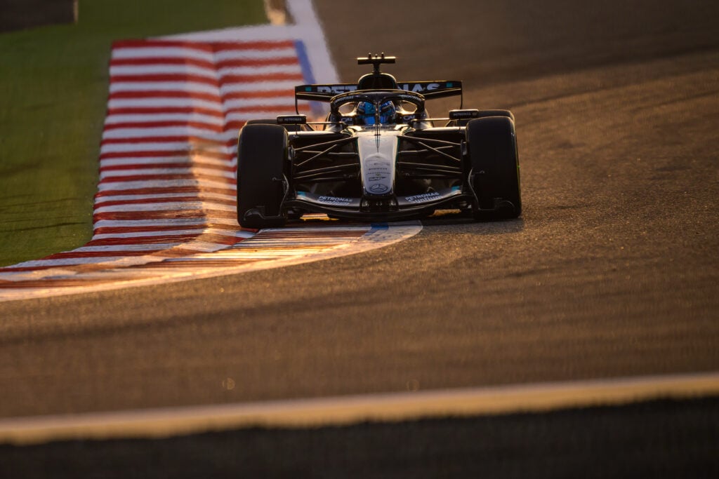 Mercedes driver George Russell at Formula 1 Testing in Bahrain - Day 2