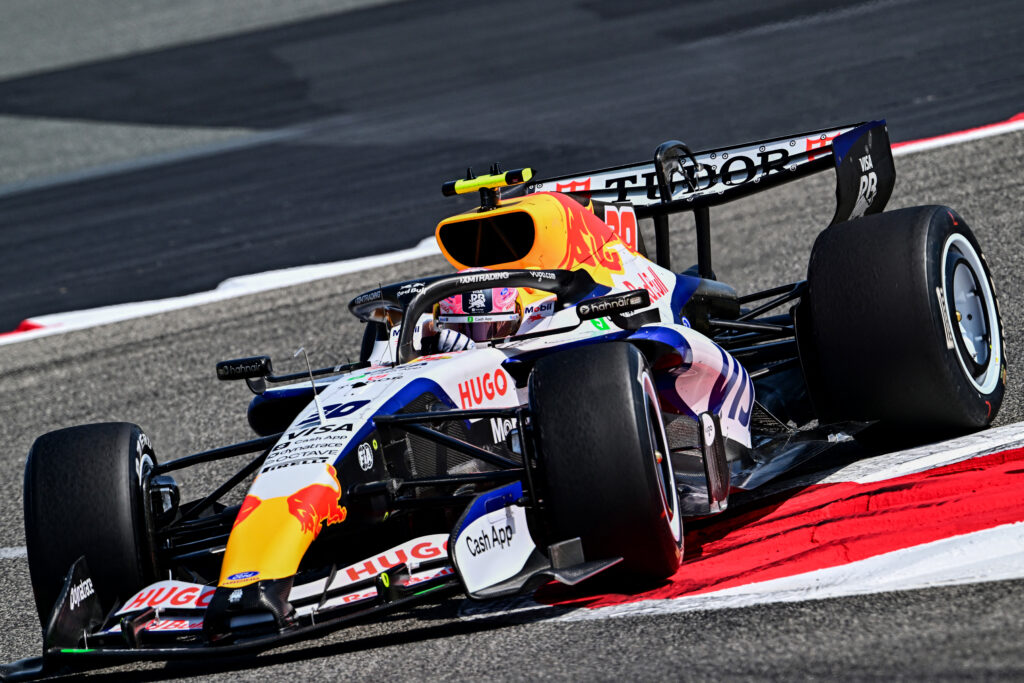 Racing Bulls driver Liam Lawson at 2026 Bahrain pre-season testing