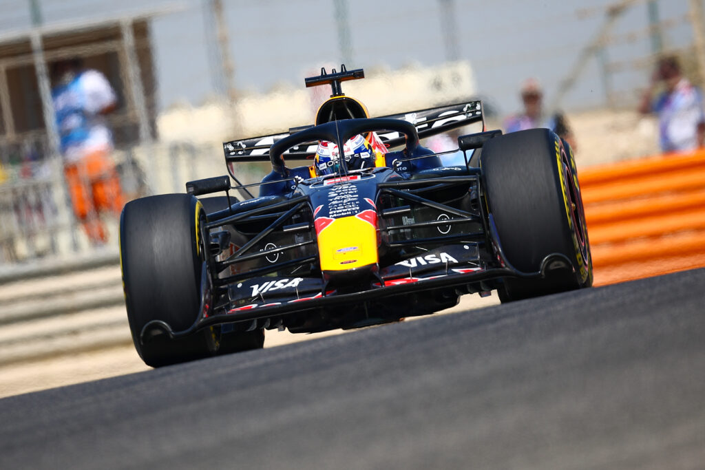Red Bull driver Max Verstappen on track at the 2026 Bahrain pre-season test