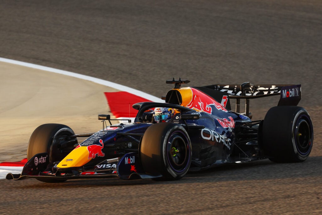 Red Bull driver Max Verstappen during 2026 Bahrain pre-season testing