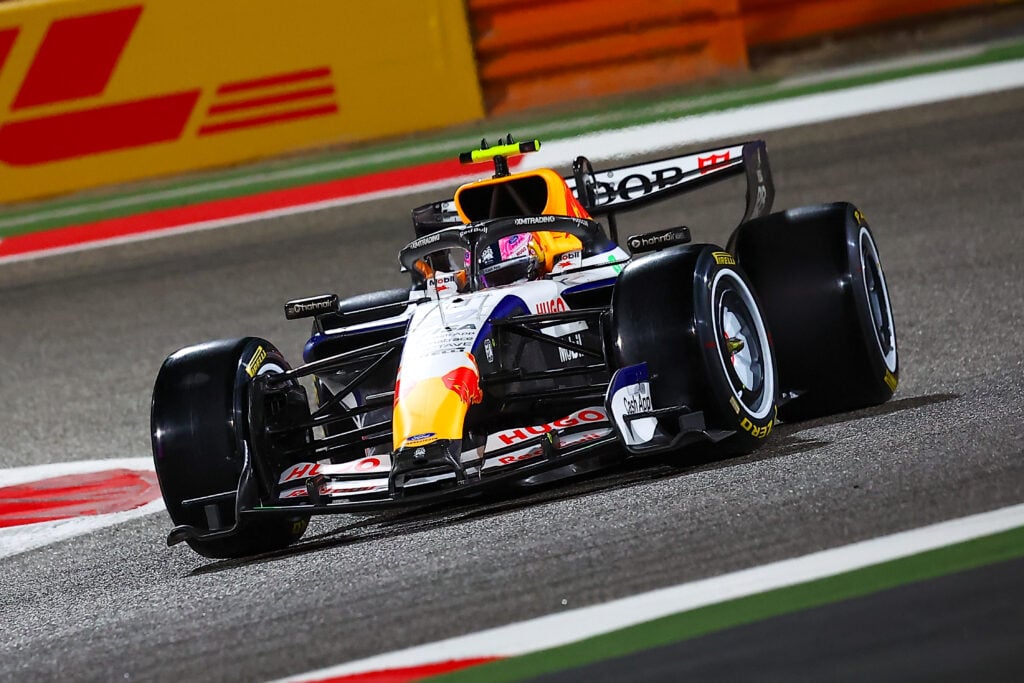 Racing Bulls driver Liam Lawson driving during Formula 1 Aramco Pre-Season Testing 1 2026