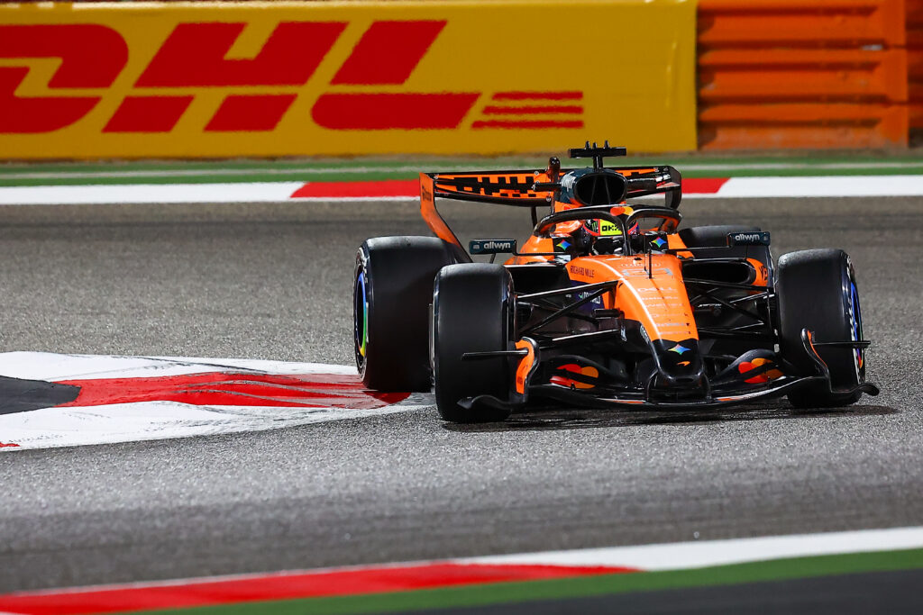 McLaren driver Oscar Piastri taking part in 2026 Bahrain pre-season testing