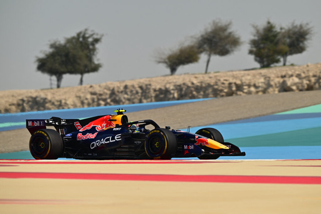 Red Bull driver Isack Hadjar at Bahrain pre-season testing