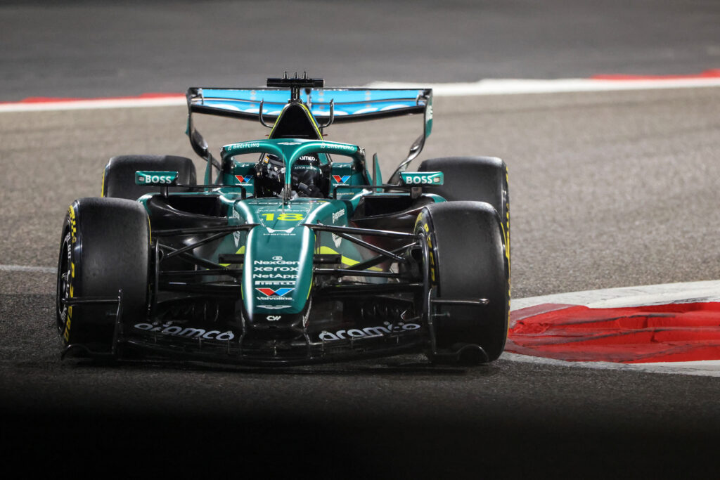 Aston Martin driver Lance Stroll at Formula 1 Testing in Bahrain - Day 1