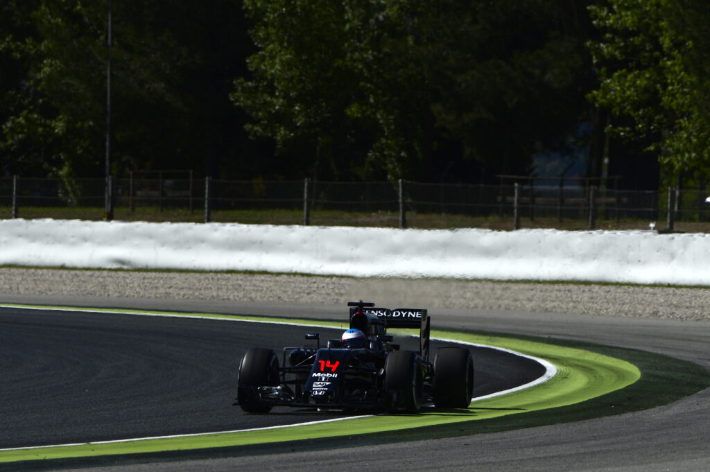 McLaren driver Fernando Alonso at the 2016 Spanish Grand Prix