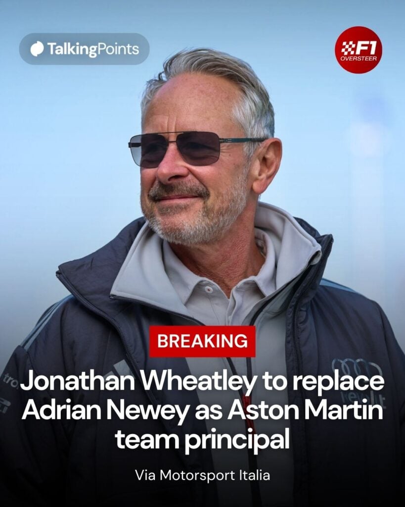 Jonathan Wheatley walking through the F1 paddock in Audi team gear at the 2026 Chinese Grand Prix.
