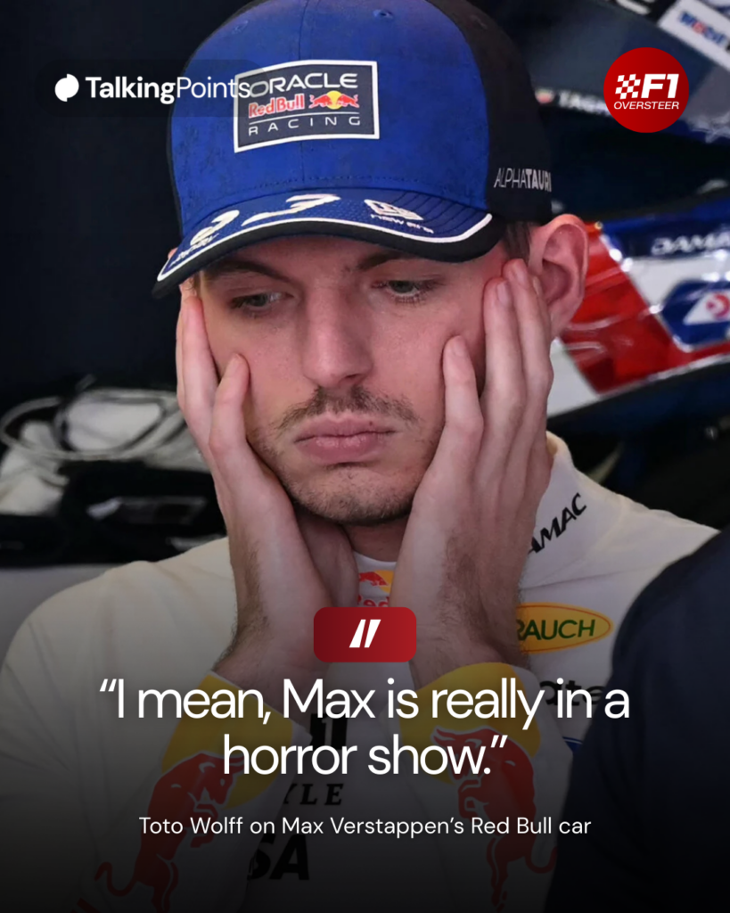 Red Bull Racing's Dutch driver Max Verstappen reacts in the pits during the third practice session of the Formula One Australian Grand Prix at the Albert Park Circuit in Melbourne on March 7, 2026.