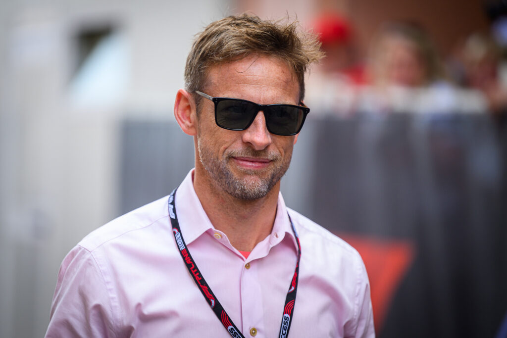 Jenson Button, 2009 F1 World Champion seen in the F1 paddock ahead of the Monaco F1 Grand Prix race. The 80th Monaco Formula 1 Grand Prix saw Red Bull's Max Verstappen win ahead of the Aston Martin's Fernando Alonso and Alpine's Esteban Ocon.