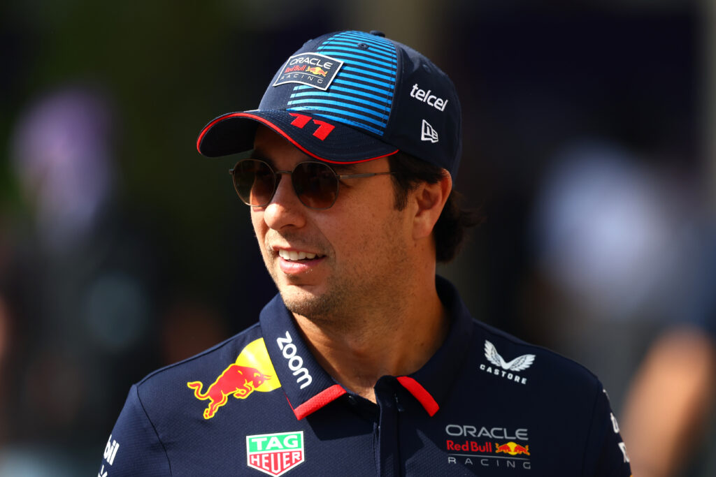 Sergio Perez of Mexico and Oracle Red Bull Racing walks in the Paddock prior to practice ahead of the F1 Grand Prix of Abu Dhabi at Yas Marina Circuit on December 06, 2024 in Abu Dhabi, United Arab Emirates.