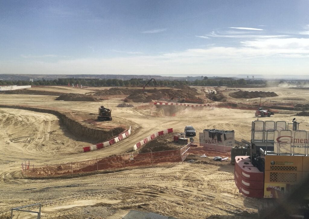 Construction work of the future Madring circuit, which will host the Spanish Formula 1 Grand Prix on September 27, 2025 in Madrid, Spain.