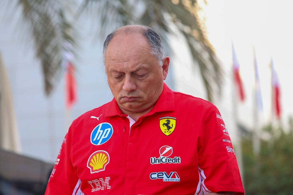 Ferrari team principal Fred Vasseur at 2026 Bahrain pre-season testing