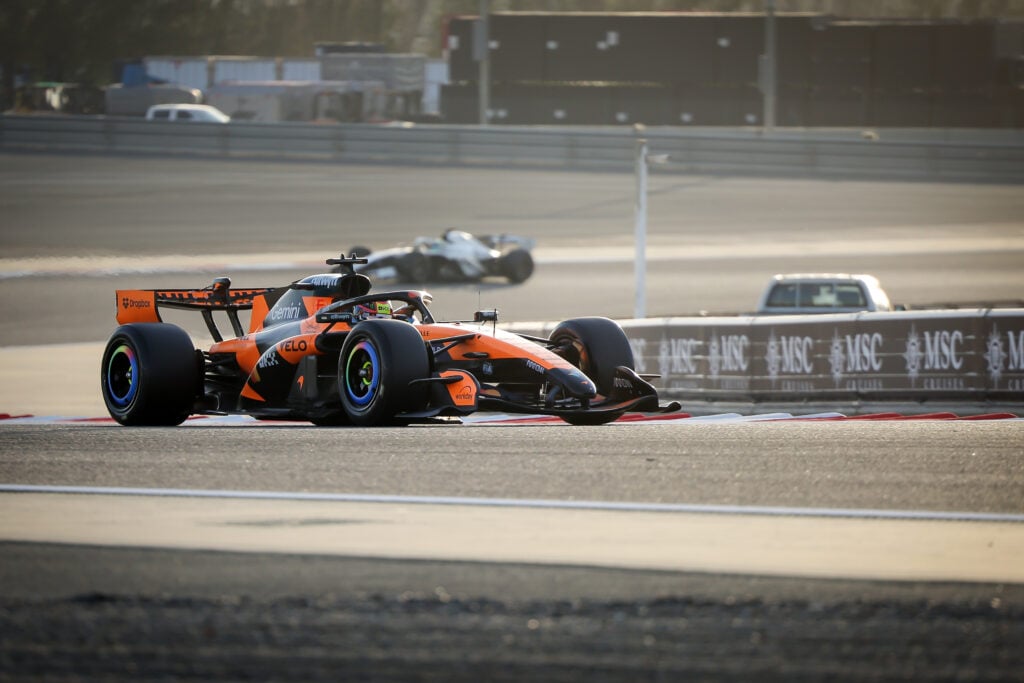McLaren driver Oscar Piastri at 2026 Bahrain pre-season testing